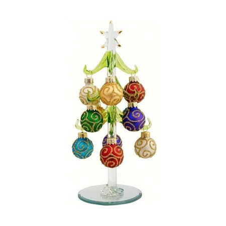 LS ARTS INC LS Arts XM-728 Tree Ornaments ; Green; Swirl - 8 in. XM-728